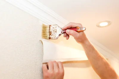 Pose de papier peint à Pleucadeuc — revêtements muraux et toiles de verre